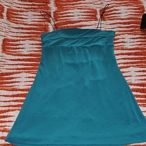 Silence + Noise Teal Dress